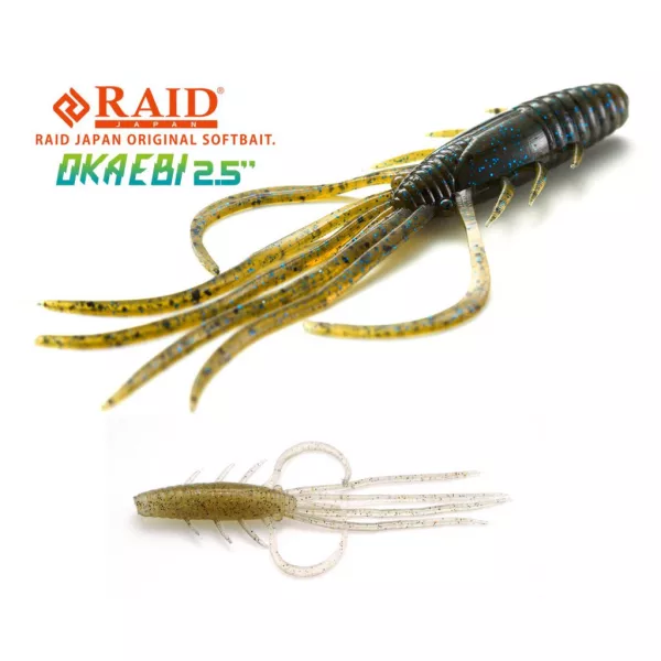 Raid Oka Ebi 6,3cm 040 Ghost Shrimp Plastová Nástraha 8ks