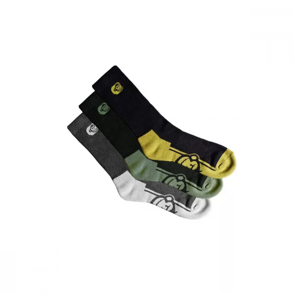 RIDGEMONKEY APEAREL CREW SOCKS 3 PACK SIZE 6-9 Ponožky - Ponožky - Jesenné, Zimné oblečenie