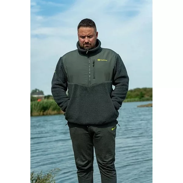 Ridgemonkey Apearel Thermapro Sherpa Fleece Green Pulóver 3XL