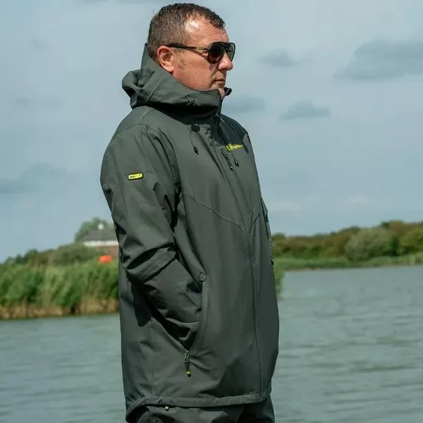 Ridgemonkey Apearel Thermapro Waterproof Shell Coat Green Pršiplášť M