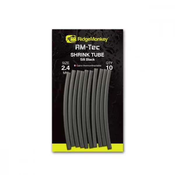 Ridgemonkey Connexion Shrink Tube Zmršťovacia bužírka Silt Black 2.4Mm 10Db - Zmršťovacia bužírka