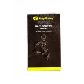   Ridgemonkey Rm-Tec Hook Ring Bait Screws Skrutky na nástrahy s krúžkom 5ks