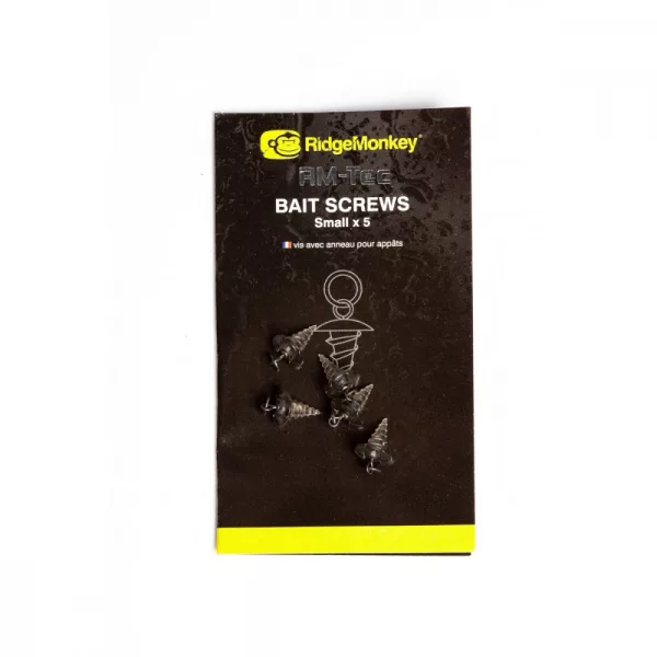 Ridgemonkey Rm-Tec Hook Ring Bait Screws Skrutky na nástrahy s krúžkom 5ks