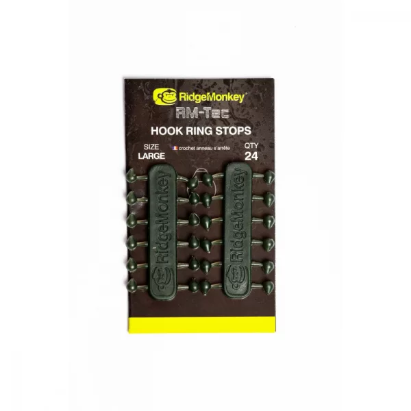 Ridgemonkey Rm-Tec Hook-Ring Stops Zarážka posuvného krúžku 24ks Small