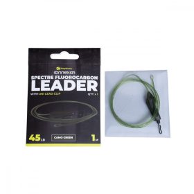   Ridgemonkey Spectre Fluorocarbon Uni Lead Clip Leader - Camo Zelená Kaprová montáž
