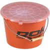 ROK 13-litrové oranžové vedro na nástrahy a 4-litrová miešacia nádoba, súprava s vekom
