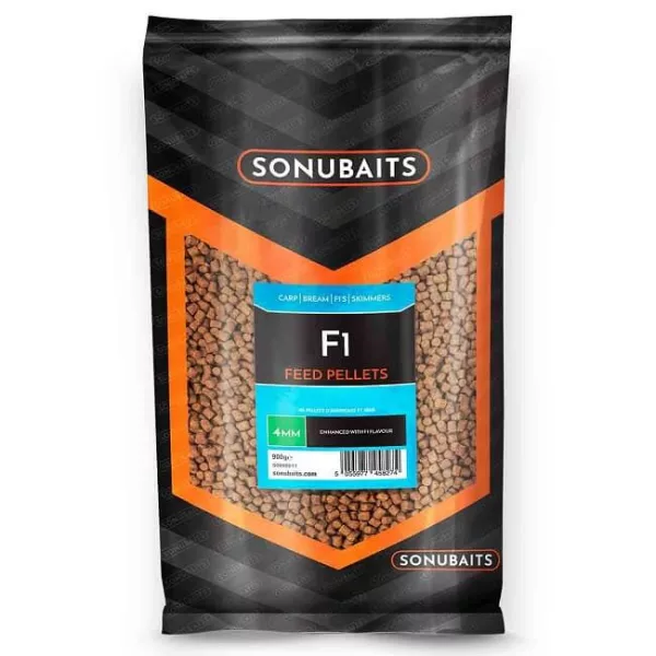 Sonubaits F1 Feed Pellet - 4mm (S0800011) aromatizované krmné pelety