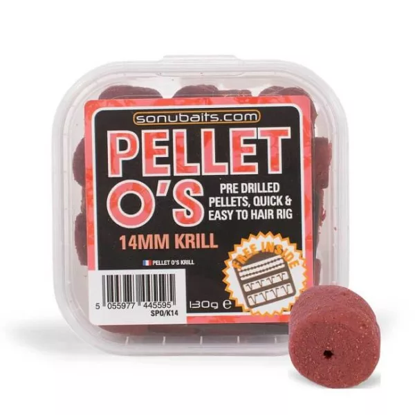 Sonubaits Pellet Os 14mm - Krill (S0960002) vŕtaný pelet na háčik