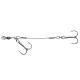 Sakura - SOFT LURE RIG - Size L - 12CM - Double Hook (2 Hooks treble) - Trojháčik - Ostnatý háčik, Trojitý háčik