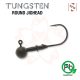 Sakura - TUNGSTEN ROUND JIGHEAD 1/8 - 3,5G / Háčik #2/0 x 3ks (Prírodná farba) - JIG hlava