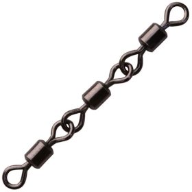   Sakura 3 Joint Rolling Swivel Čierna 5 Trojitý obratlík 4ks