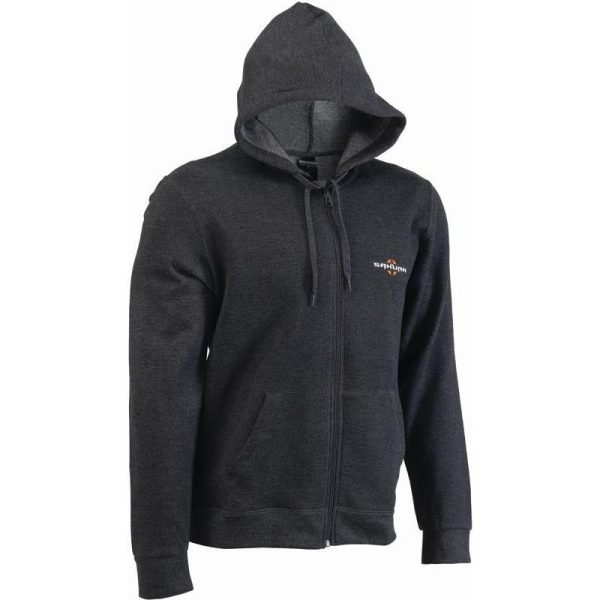 Sakura - Hoodie Zip Logo Grey - Mikina s kapucňou - L