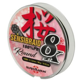   Sakura Sensibraid 8 pletená šnúra - VIACFAREBNÁ 300 M - 0.14 mm / 25Lbs