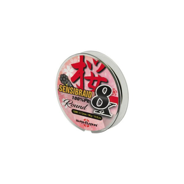 Sakura Sensibraid 8 pletená šnúra - VIACFAREBNÁ 300 M - 0.42 mm / 100Lbs