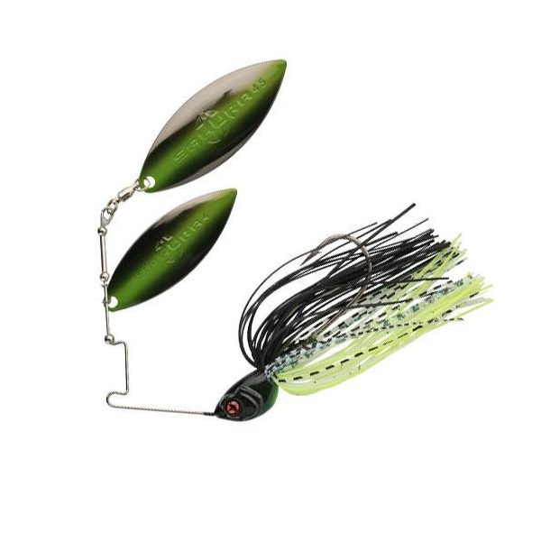 Sakura Cajun DW 21gr JC20 Spinnerbait - Čierno-Chartreuse