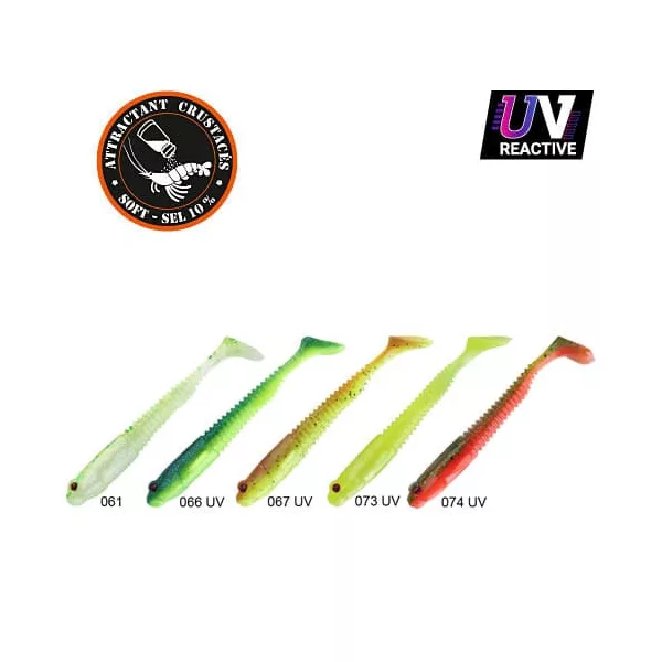 Sakura Gobygo 105 Gumená rybka Dark Water Pack 2 105mm - 5ks