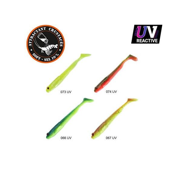 Sakura Gobygo 65 Gumená rybka Dark Water Pack 2 65mm - 7ks