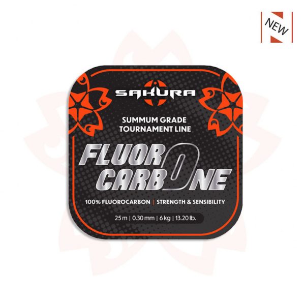 Sakura - FLUOROCARBONE - 25 M - 0.40 mm / 10,80 Kg - 23,7 Lb. - Nadväzec - Fluorocarbon
