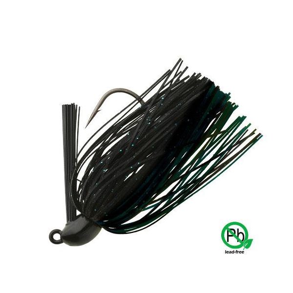 Sakura Tungsten Swim Jig 14gr B Jigová hlavička so sukničkou - Čierna