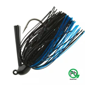  Sakura - TUNGSTEN SWIM JIG 1/4 OZ - 7,2G #BB (Black Blue) - JIG hlava so sukňou