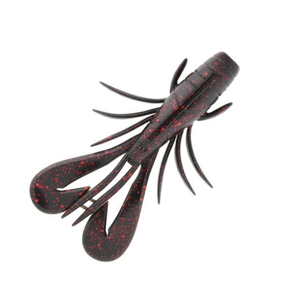 Sakura Zarigani Craw Soft Lure 78mm Plastový rak 112 Black Red Glitter