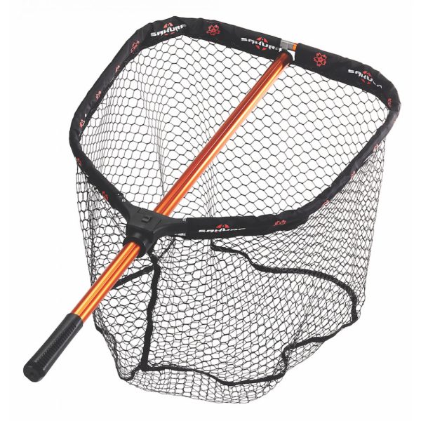 Sakura - SAKURA RUBBER MESH L - 60x70cm - Podberák s rukoväťou - Prívlačový podberák
