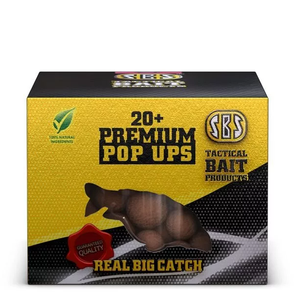 SBS 20+ Prémiové Pop-Ups Krill Halibut 150 Gr 20, 22, 24 Mm