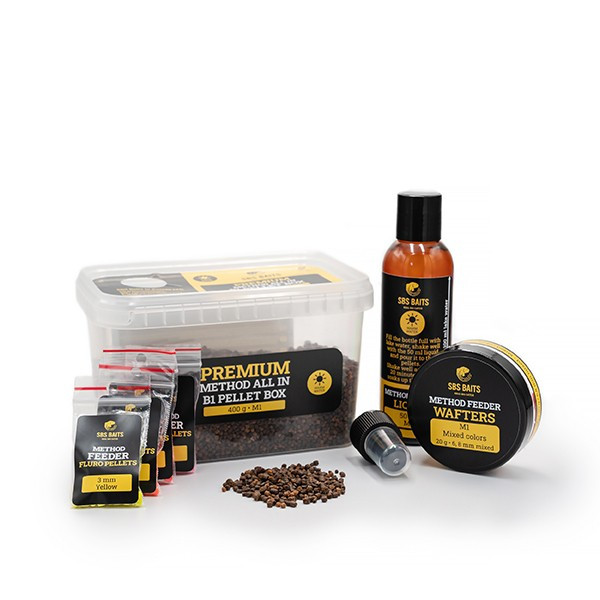 SBS Premium Method All In B1 Ace Lobworm 2-4mm Peletová krabička 400gr