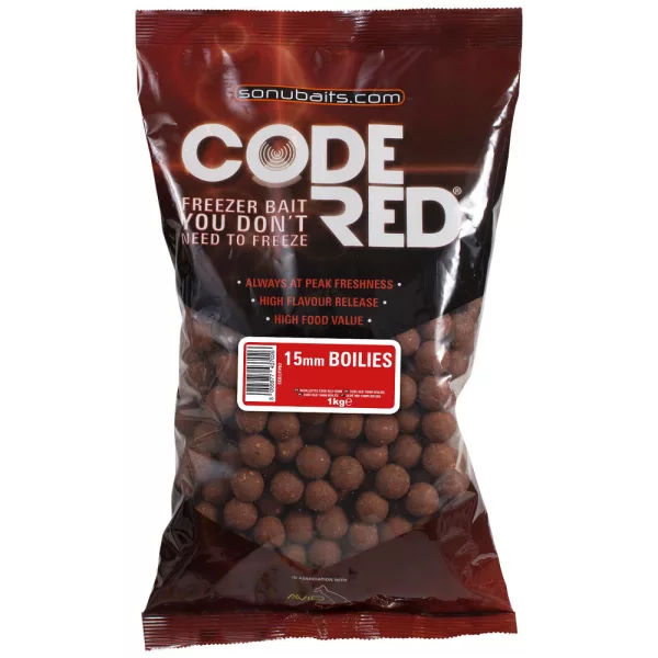 Sonubaits Code Red Boilies 15mm 1kg boilies