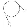 SERT - 7 STRAND TRACE + SWIVEL AND SNAP LINK - 50CM - 15KG - Náväzec proti prehryznutiu