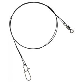   SERT - 7 STRAND TRACE + SWIVEL AND SNAP LINK - 50CM - 15KG - Náväzec proti prehryznutiu