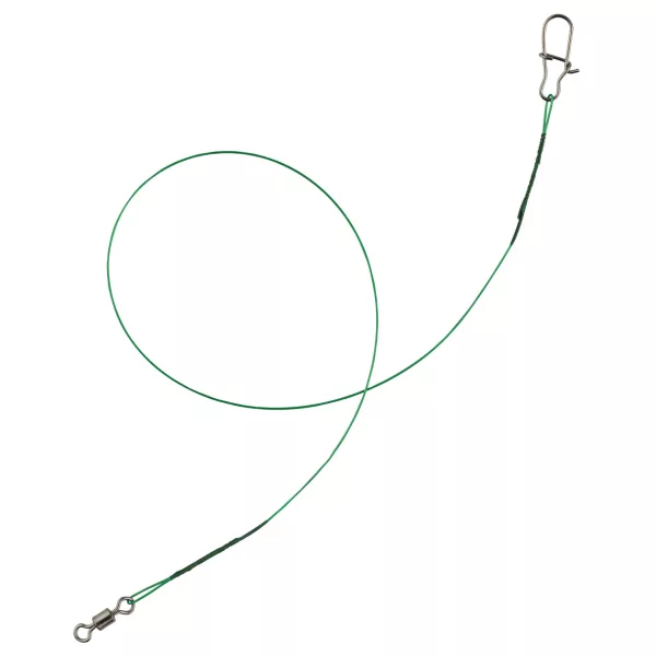 SRT Steel Rig 7 Vláknité 30cm, 12kg Oceľové Lanko s Obratlíkom 3ks