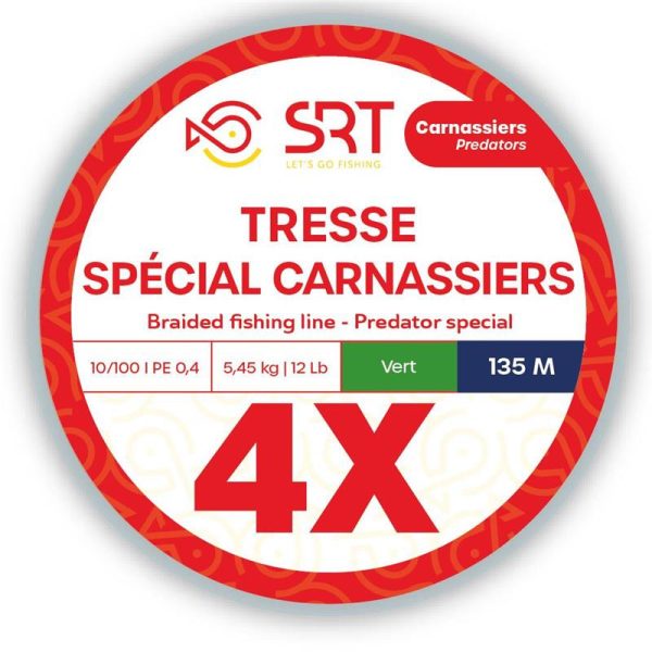 SRT 4x Machová zelená 0,14mm 270m pletený hlavný vlasec