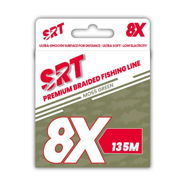 Sert Tresse 8x SRT Machovo zelená Pletená šnúra 0,14mm 135m