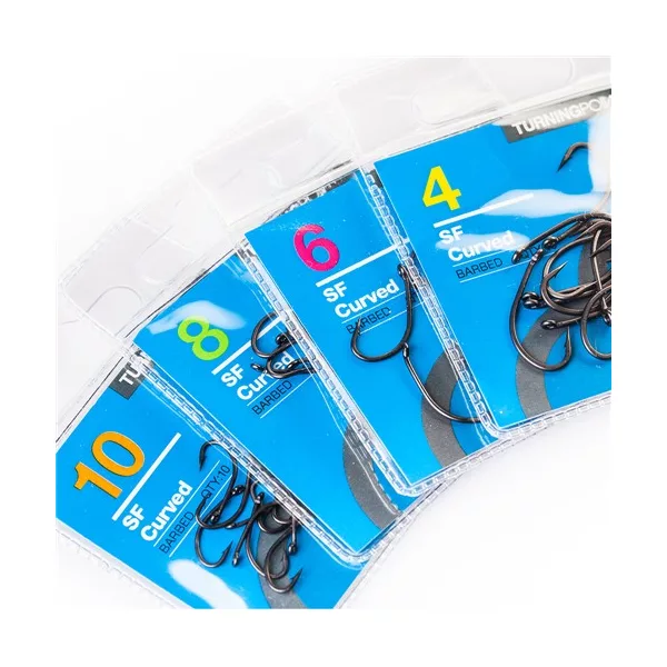 Spotted Fin Curved Barbed háčik s protihrotom veľkosť 8