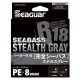 Seaguar R18 Kanzen Seabass Stealth Gray 150m 1,2Gou Pletená hlavná šnúra