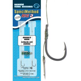   Haldorádó SpéciMethod Rig2 Braid 10 S očkom s protihrotom Pletený predviazaný háčik