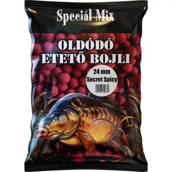 Speciál Mix 24mm Secret Spicy Rozpustné Kŕmne Boilie 1kg