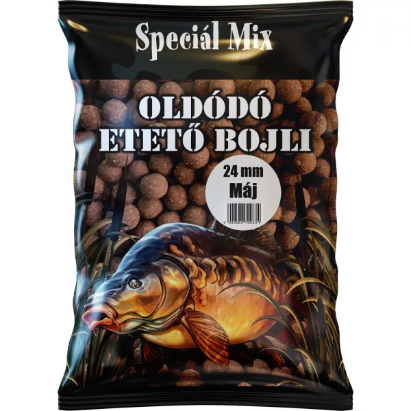Speciál Mix 24mm Pečeňové Rozpustné Kŕmne Boilie 1kg