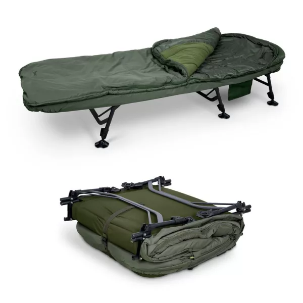 Sonik Bank-Tek 5 Season Sleep System Wide 220x100x62cm Rybárske lôžko so spacím vakom