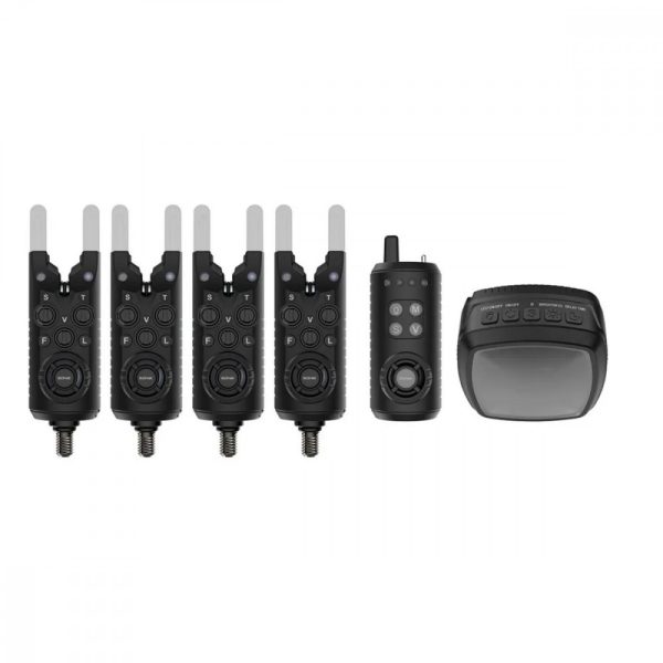 Sonik Gizmo2 Bitealarms 4+1 + Bivy Lamp Súprava elektronických signalizátorov záberu