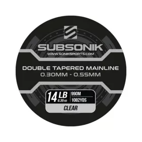   Subsonik Double Tapered Main Line Clear 14Lb 990m Hrubnúca Monofil hlavný vlasec