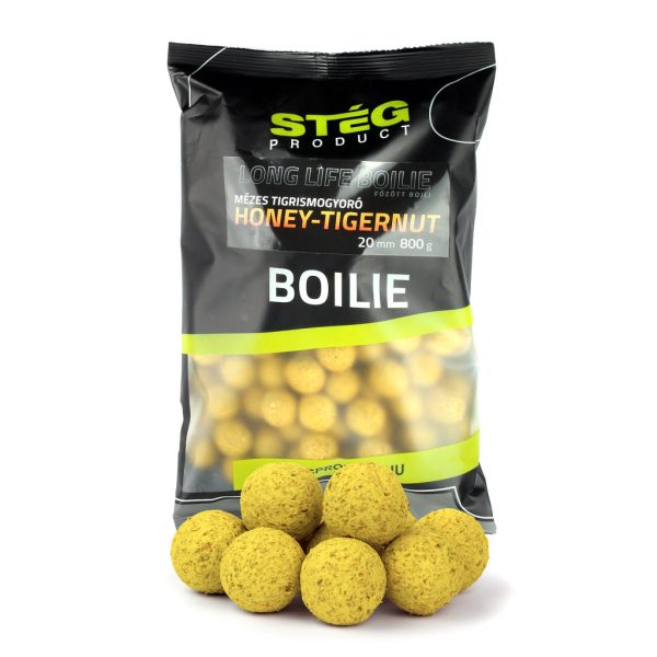 Stég Long Life Boilie 20mm Med-Tigrí orech Kŕmna boilies 800gr