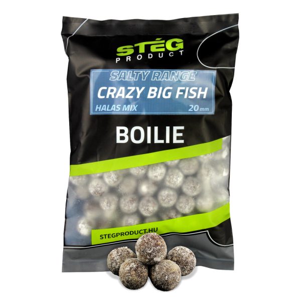 Stég Slané boilies radu - Crazy Big Fish Rybí Mix 20mm 800g
