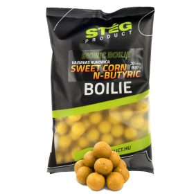   Stég Bionic Boilies 20mm Kukurica-Kyselina maslová Kŕmne boilies 800gr