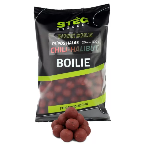 Stég Bionic 20mm Csípős-Halas Etető Bojli 800gr