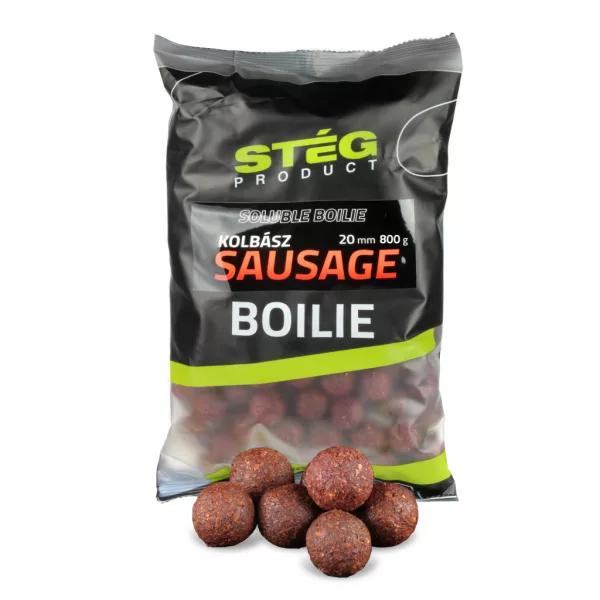 Stég Soluble Boilie Sausage 20mm Etetőbojli 800gr