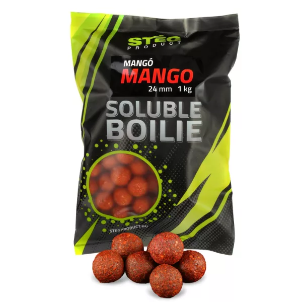Stég Product Rozpustné boilies 24mm Mango 1kg