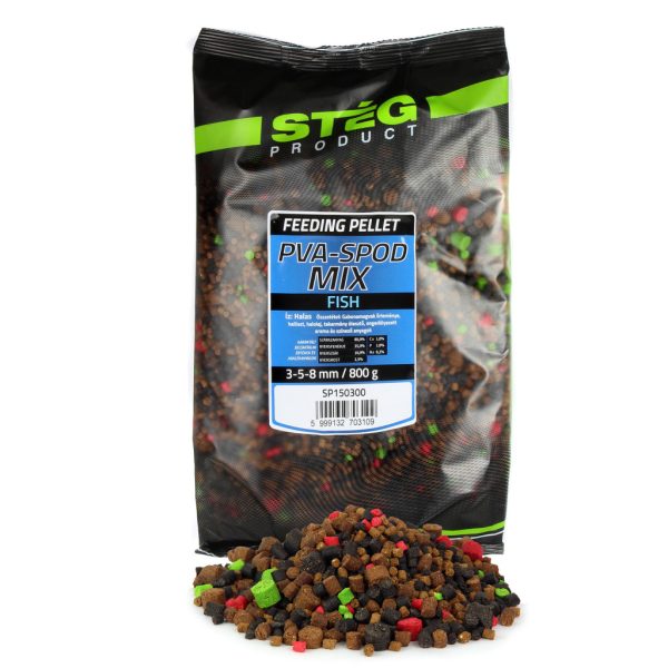 Stég PVA-Spod Mix 3-5-8mm Rybacia peletová zmes 800gr
