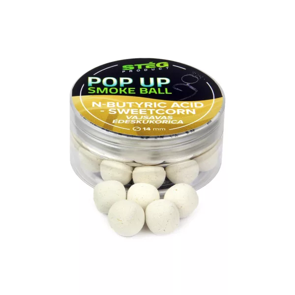 Stég Pop Up Smoke Ball 25mm Kyselina maslová Pop Up 25gr